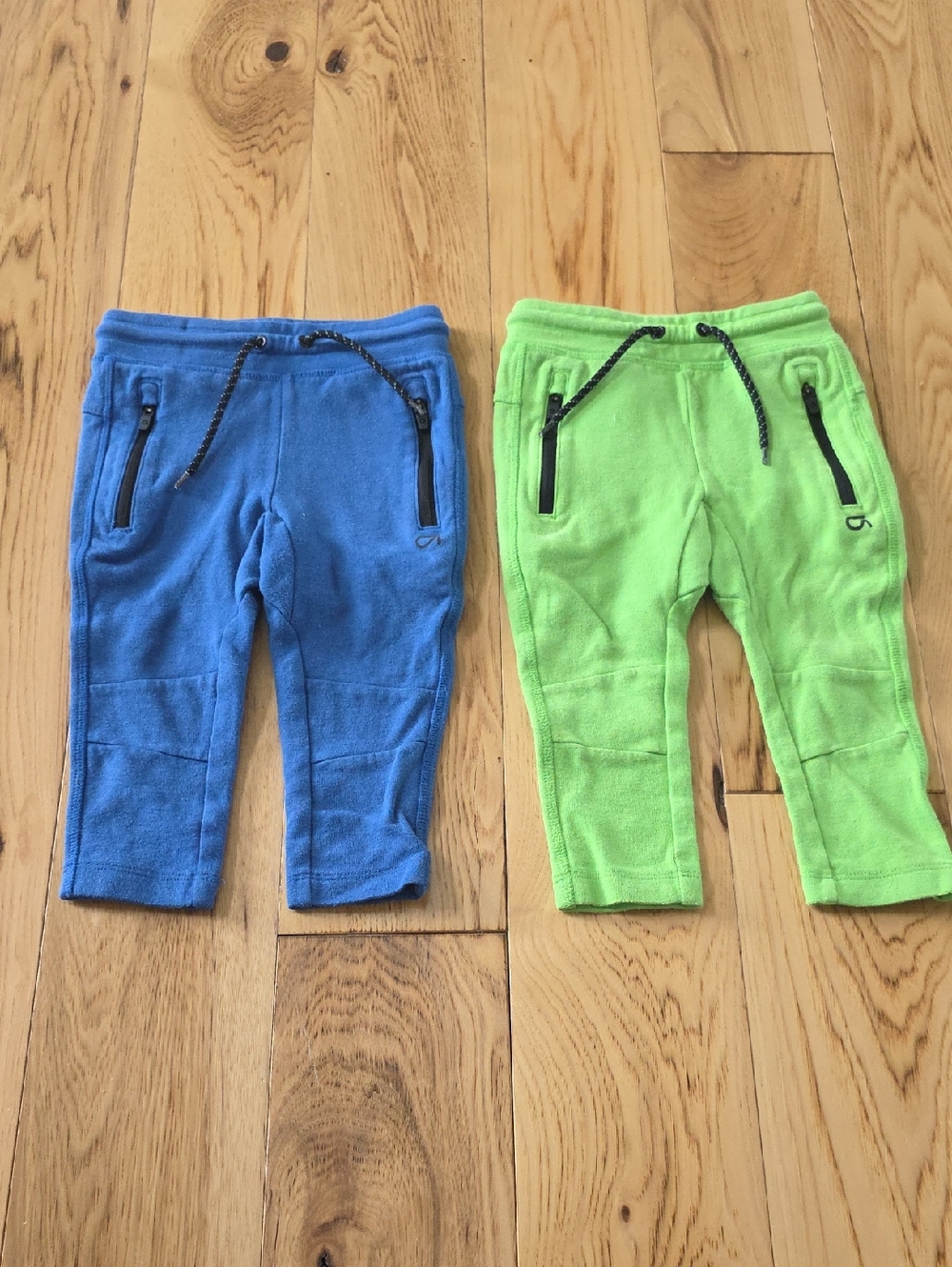 GAPFit Kids Joggers in Blue and Lime Green Bundle 12-18M